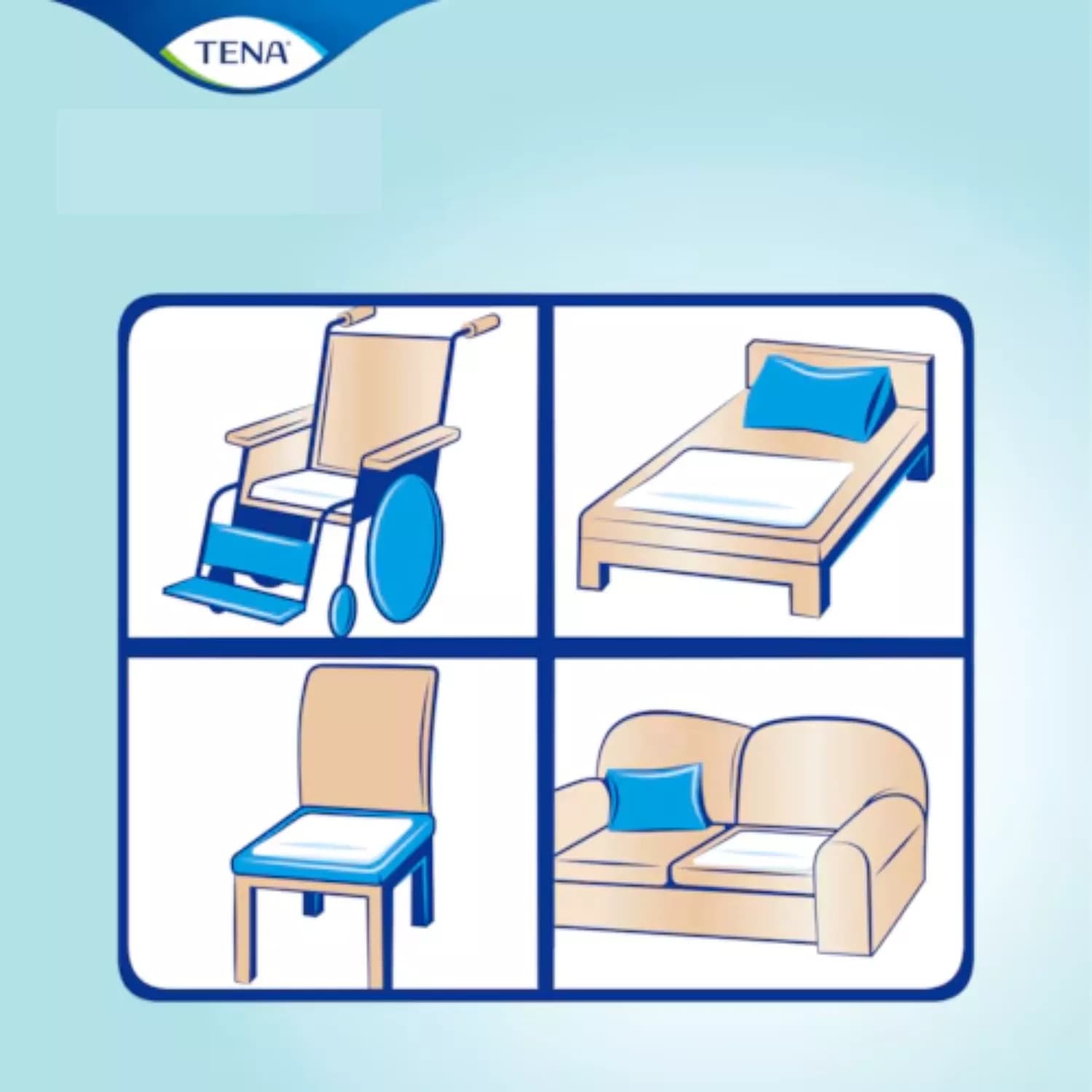 Tena Incontinence Bed Pads Pack of 5
