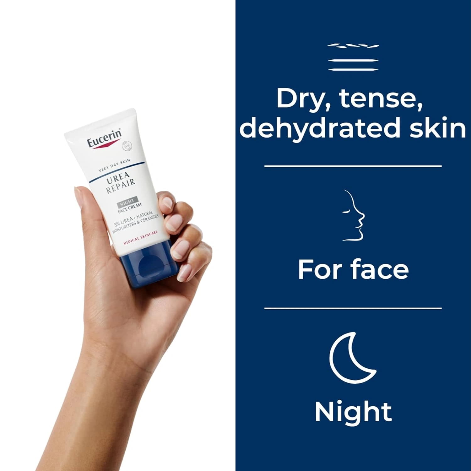 Eucerin Urea Repair Night Face Cream 5% Urea 50ml