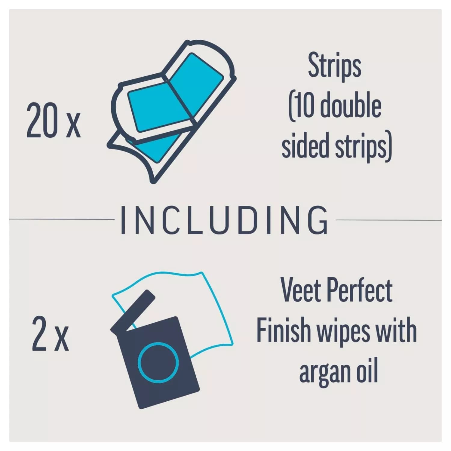 Veet Expert Wax Strips Face Sensitive Skin Hair Removal - 20s