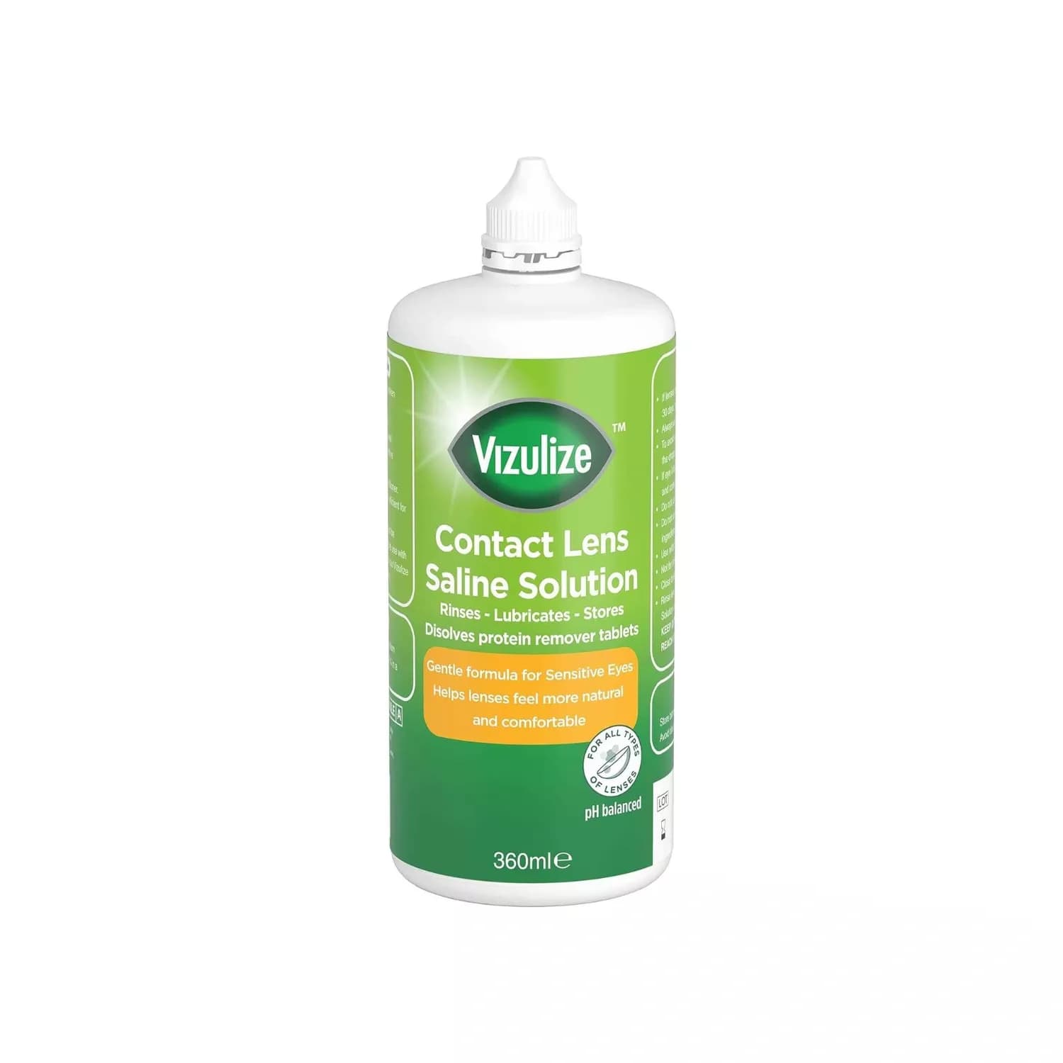 Vizulize Saline Solution For Contact Lenses 360ml