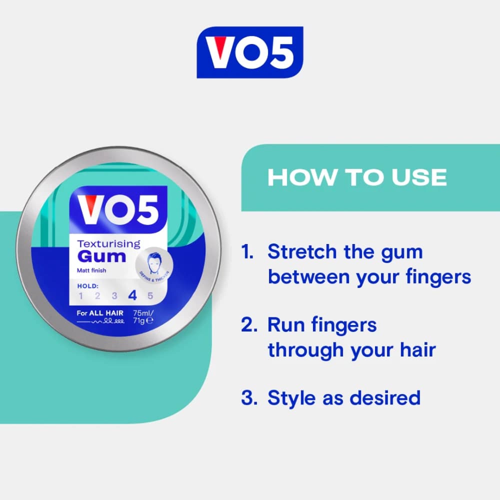 Vo5 Extreme Styling Texturising Gum 75ml