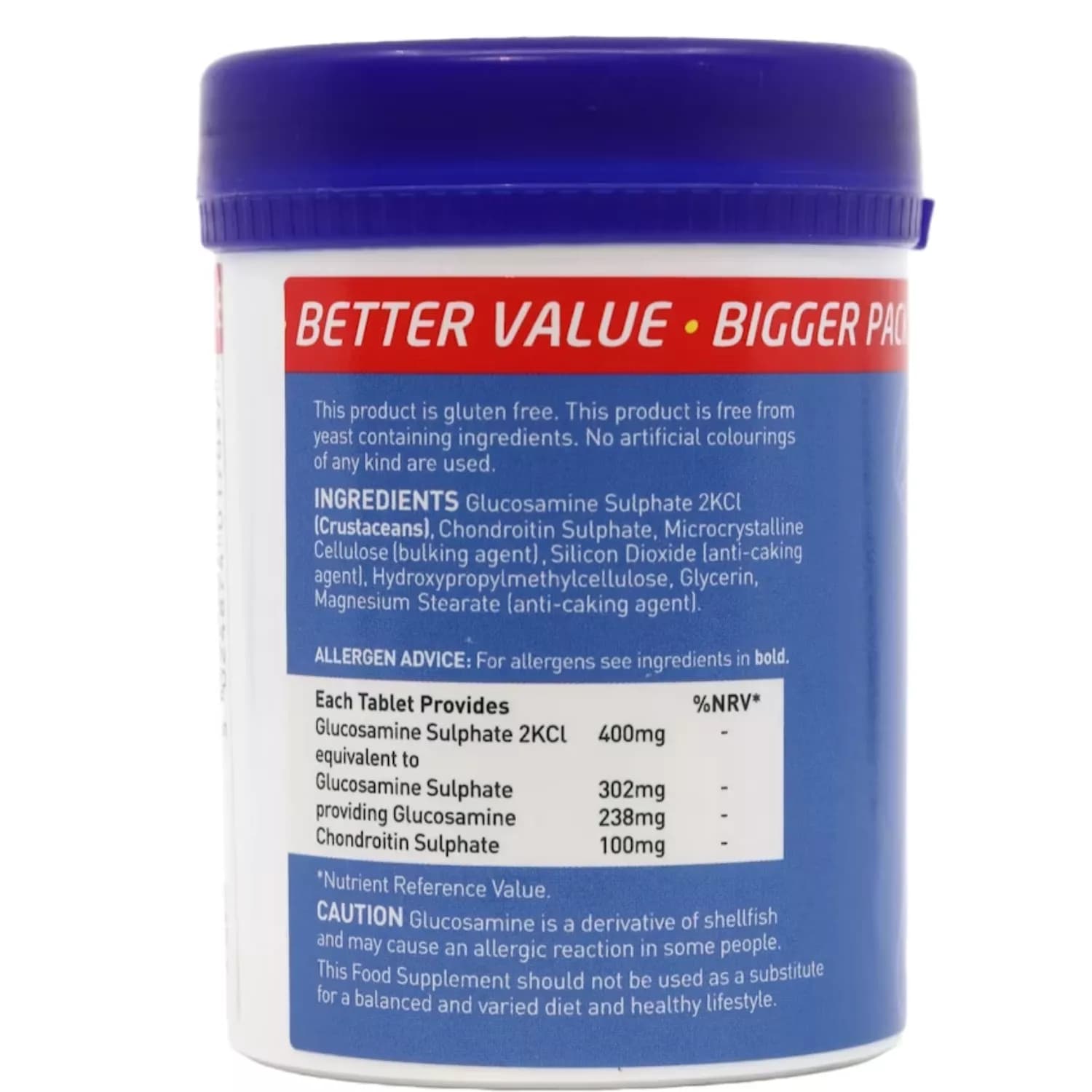 Valupak Glucosamine & Chondroitin 400/100mg 90 Tablets