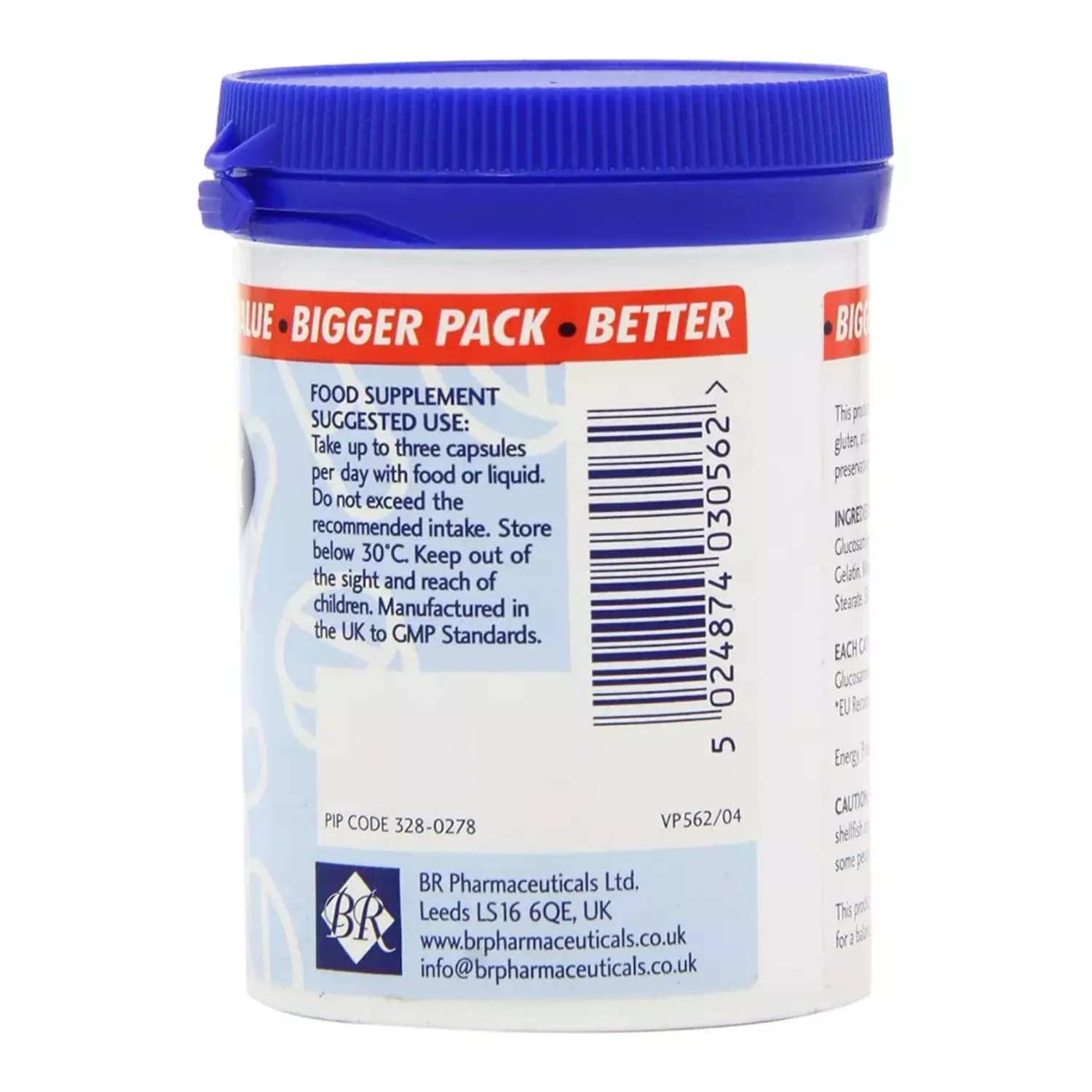Valupak Glucosamine Sulfate Capsules 500mg 90 Pack
