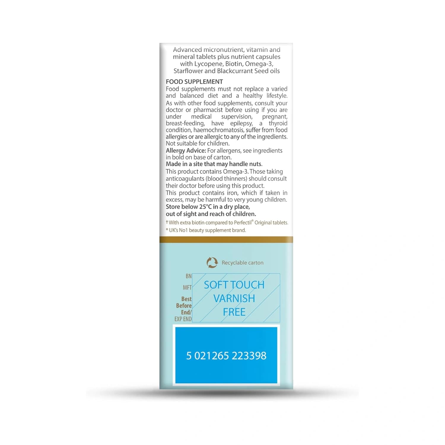 Vitabiotics Perfectil Platinum - 30 Tablets