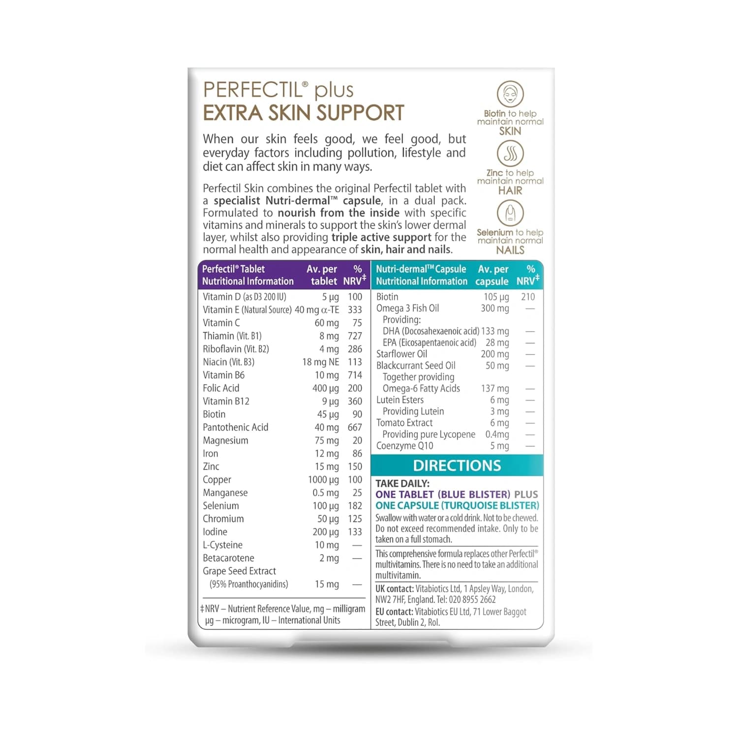 Vitabiotics Perfectil plus Skin - 56 Tablets