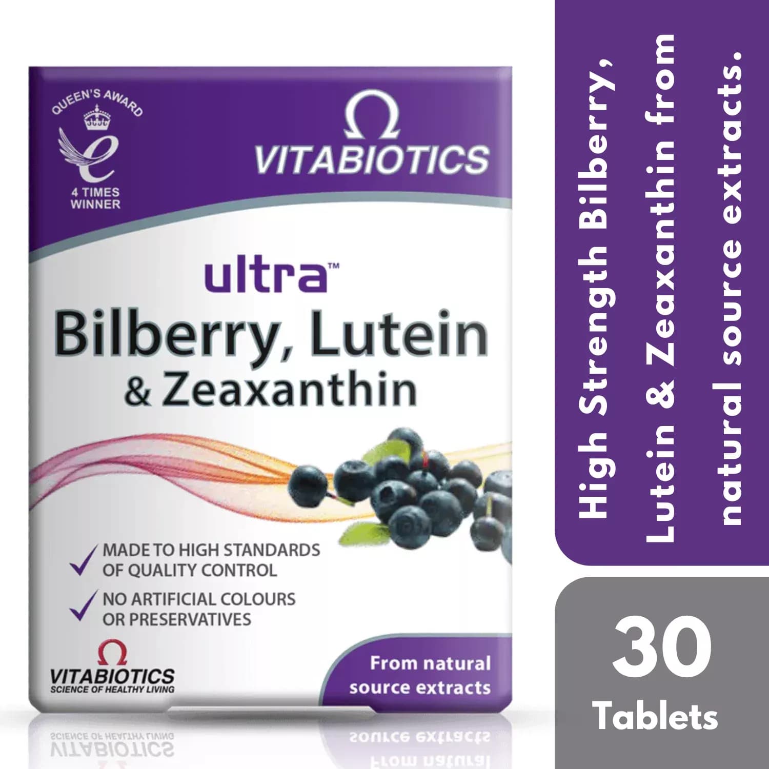 Vitabiotics Bilberry Lutein and Zeaxanthin Tablets