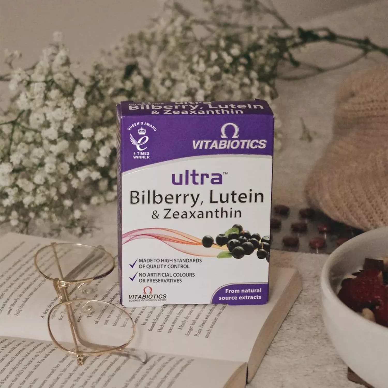 Vitabiotics Bilberry Lutein and Zeaxanthin Tablets