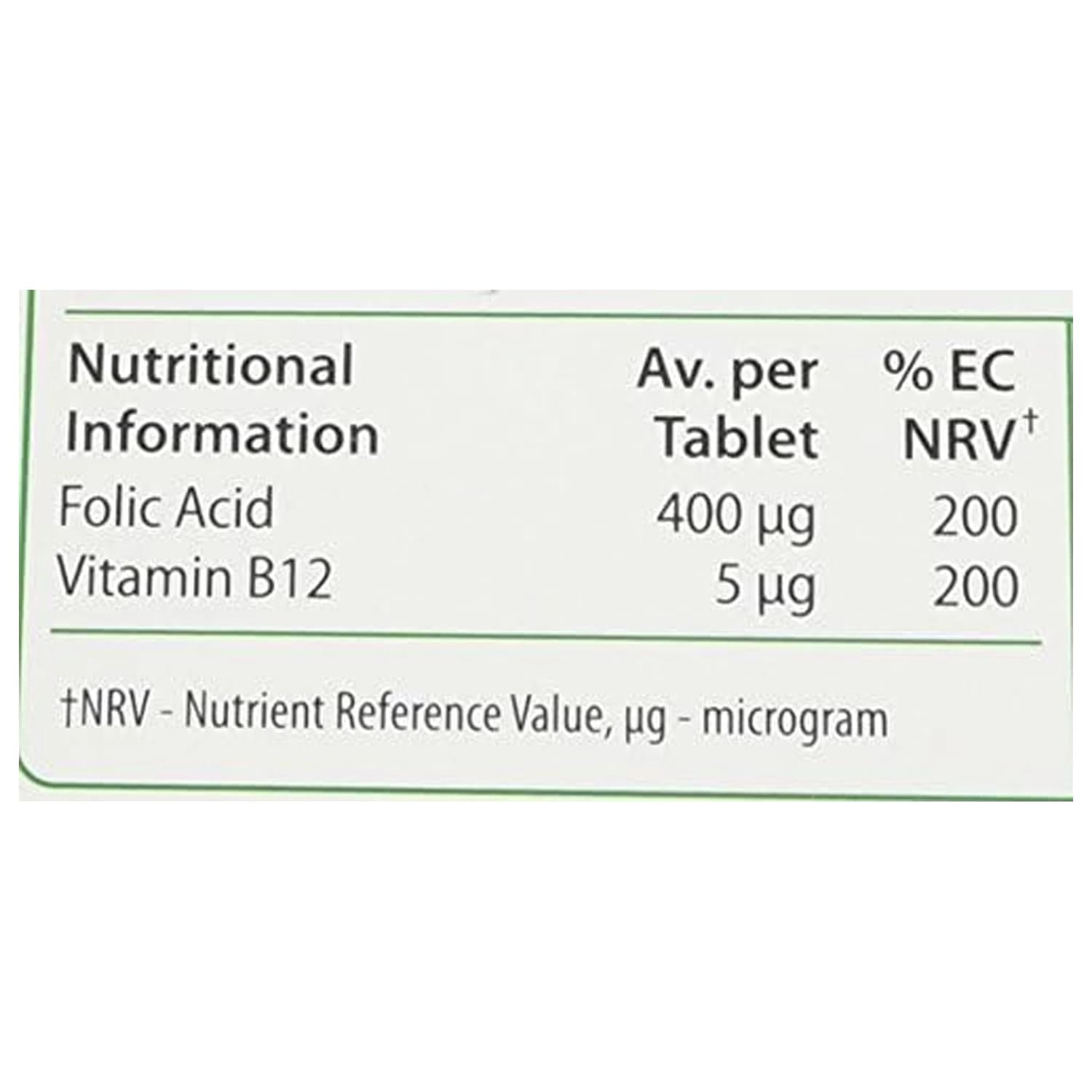 Vitabiotics Ultra Folic Acid, Vitamin B9 with Vitamin B12-60 Tablets