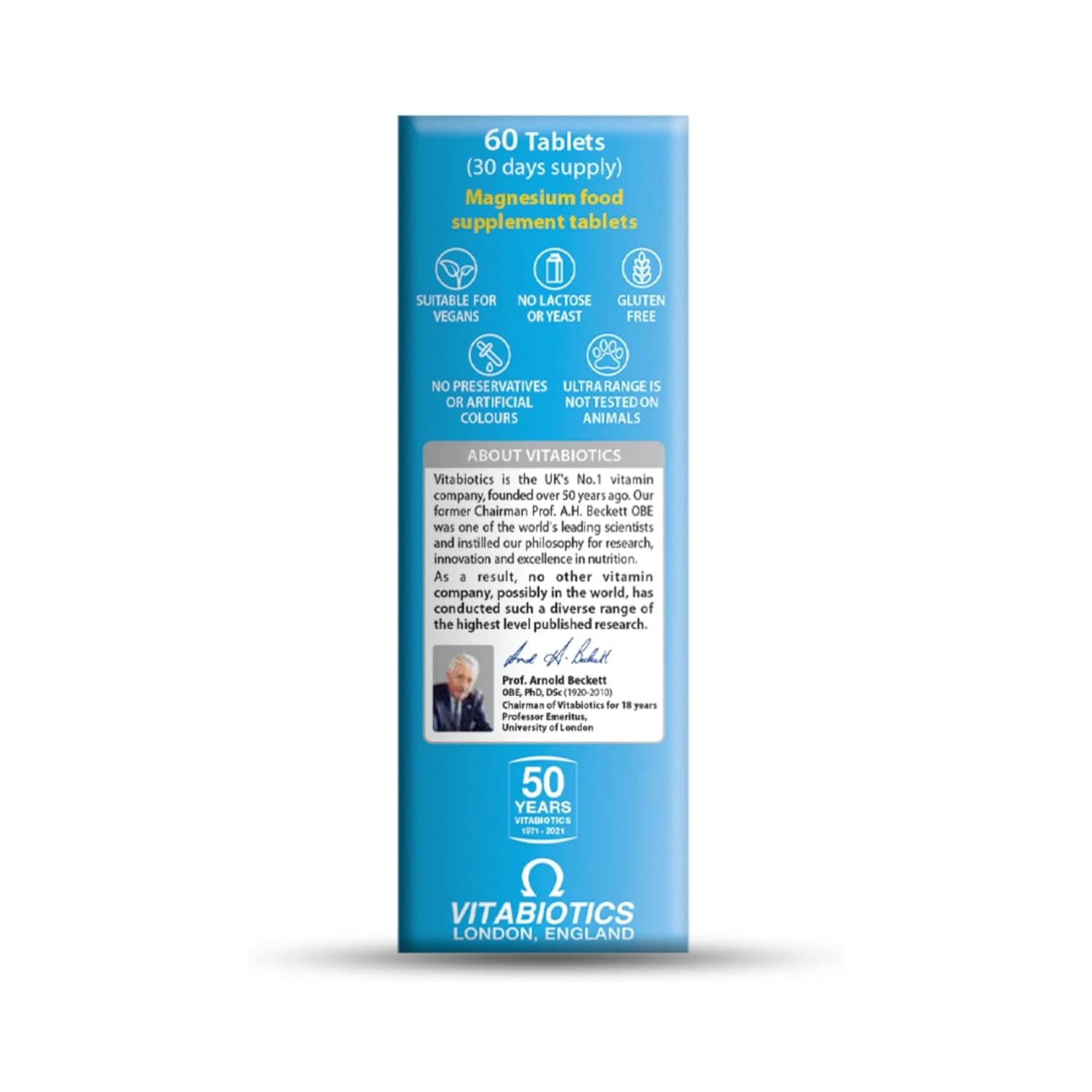 Vitabiotics Ultra Magnesium Supplement 60 Tablets