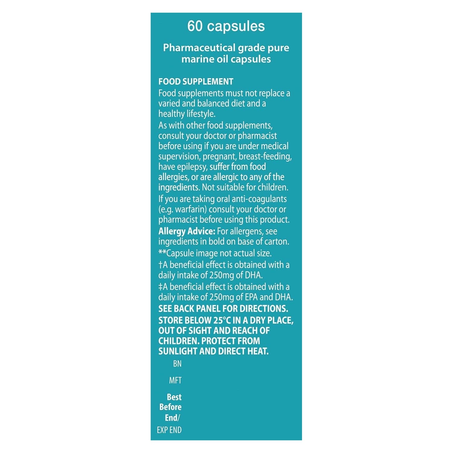 Vitabiotics Ultra Omega-3 Fish Oils 60 Capsules