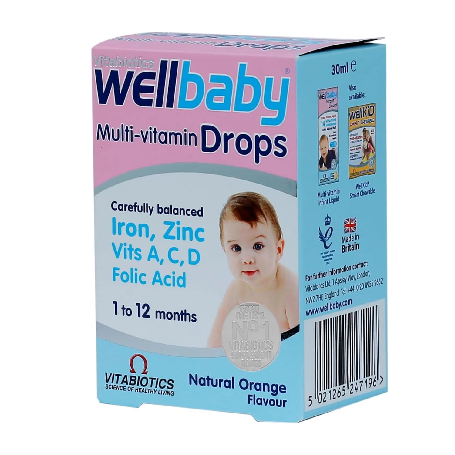 Vitabiotics Wellbaby Multi-vitamin Drops 30ml