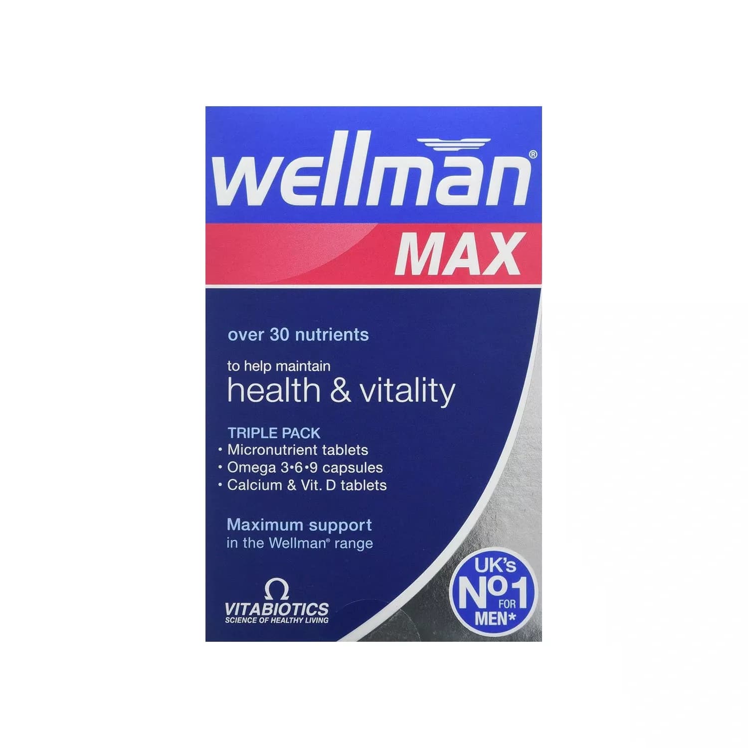 Vitabiotics Wellman Max Omega 84 Tablets