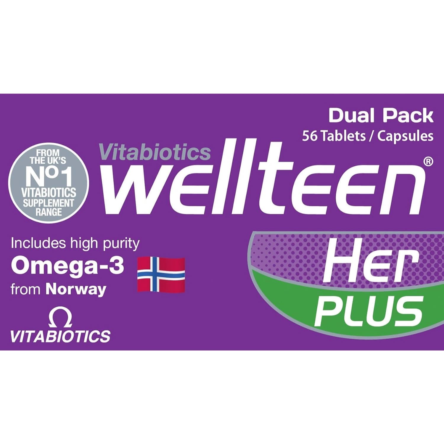 Vitabiotics Wellteen Her Plus - 56 Tablets