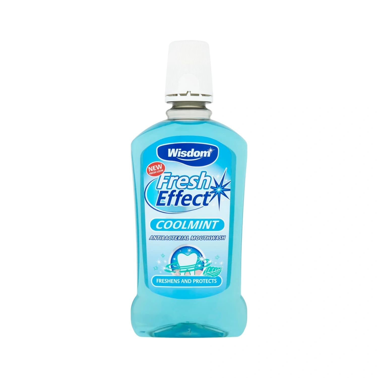 Wisdom Fresh Effect Coolmint Antibacterial Mouthwash 500ml