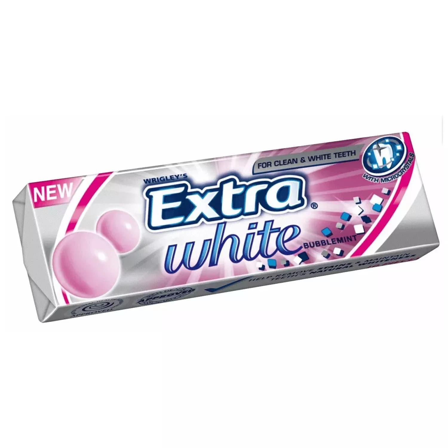 Wrigley's Extra White Bubble mint Chewing Gum 14g (Pack of 30)