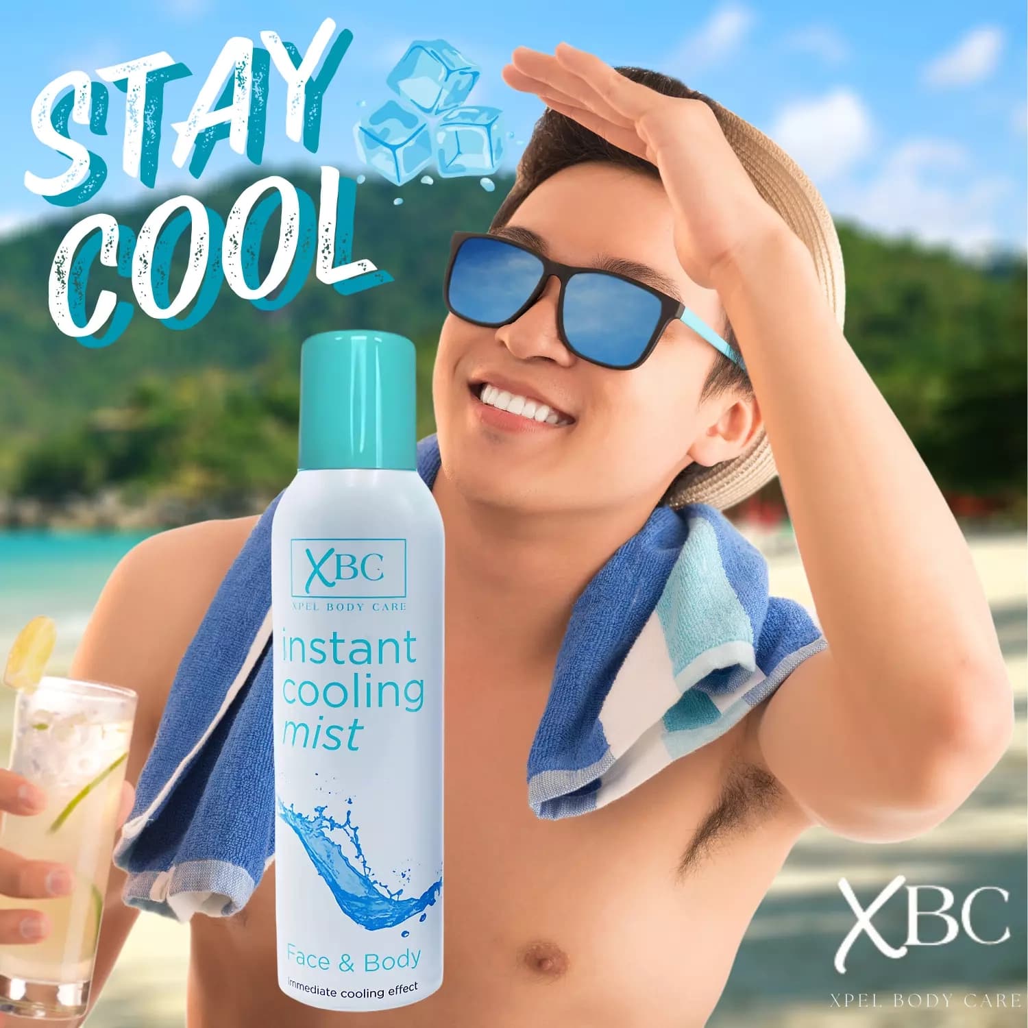 XBC Instant Cooling Face And Body Mist 150ml