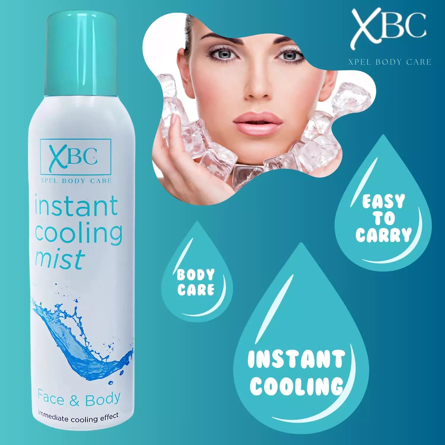 XBC Instant Cooling Face And Body Mist 150ml
