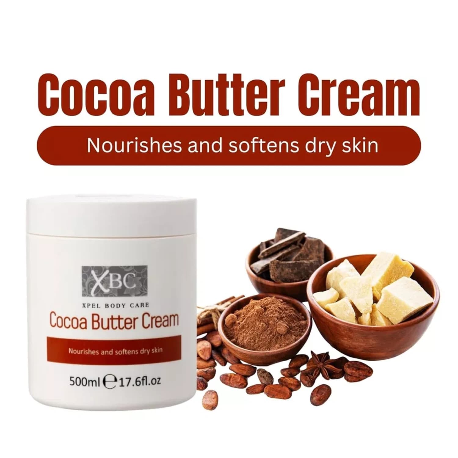 Xpel Xbc Cocoa Butter Cream 500ml