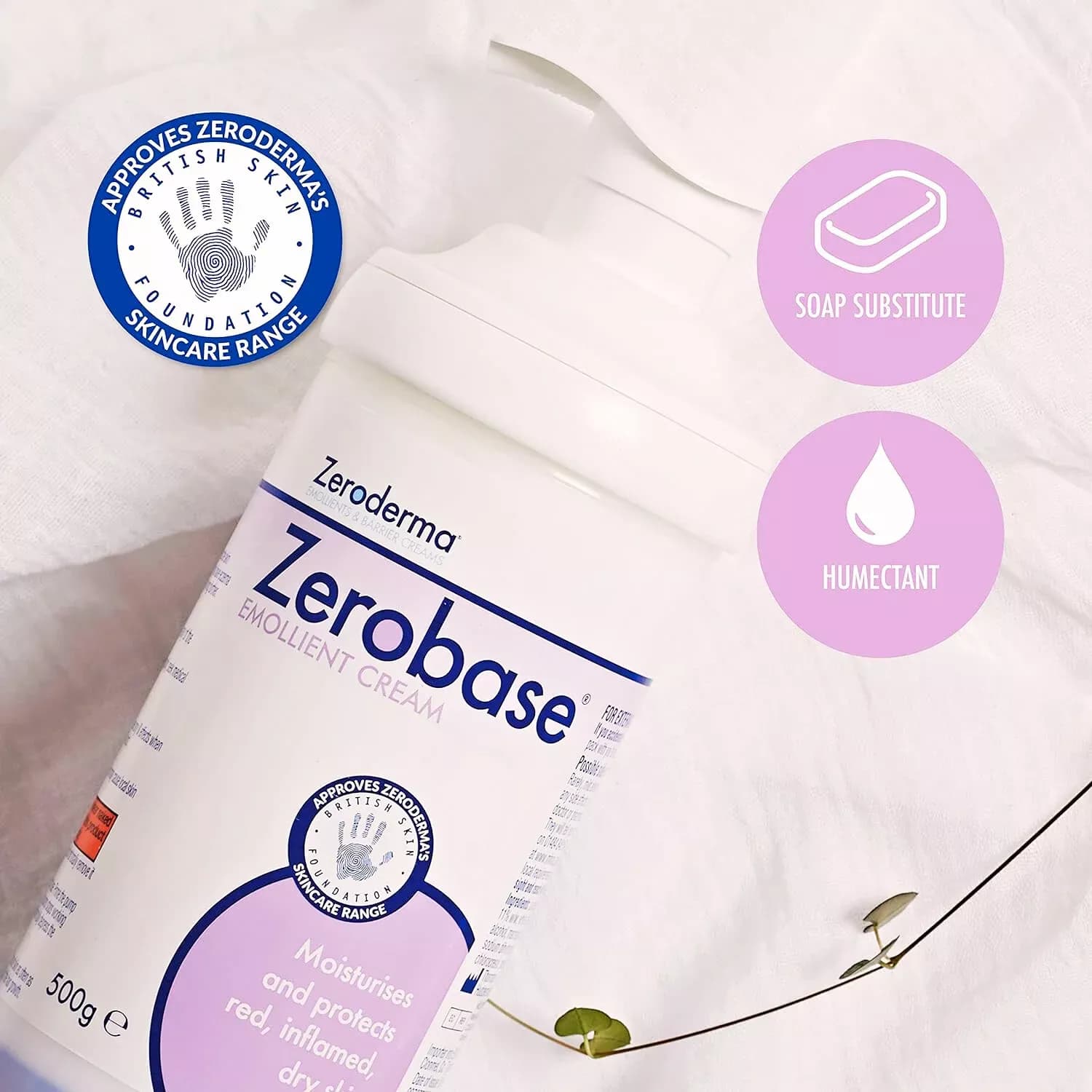 Zeroderma Zerobase Emollient Cream 500g