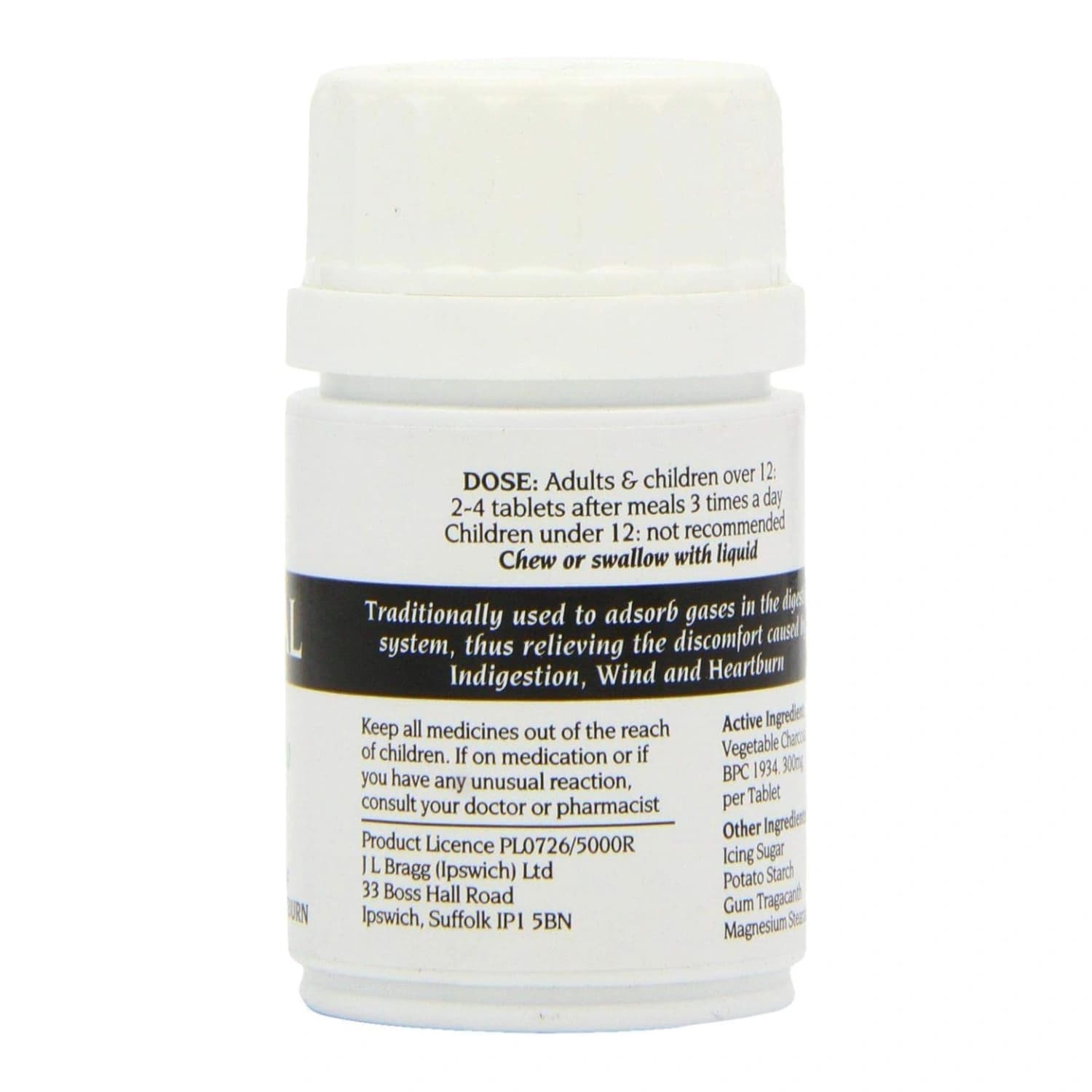 Bragg's Charcoal 100 Tablets - Pack of 6