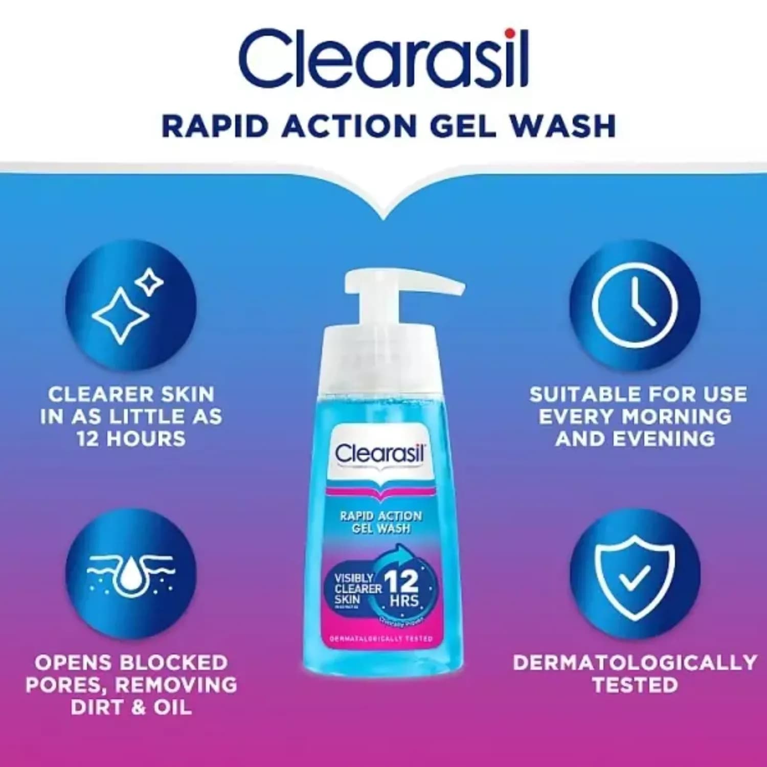 Clearasil Ultra Rapid Wash Action Gel 150ml