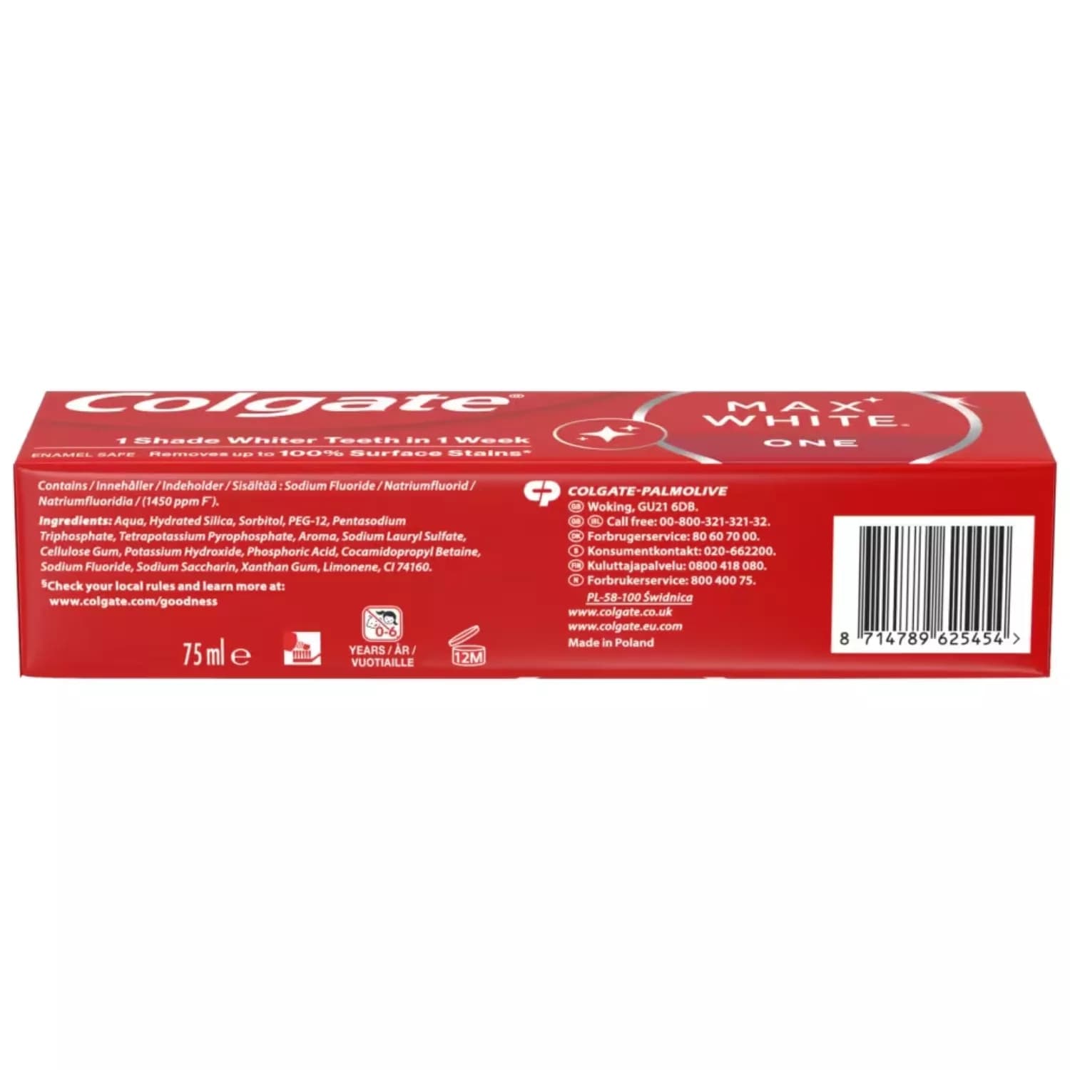 Colgate Max White Luminous Whitening Toothpaste, 75ml