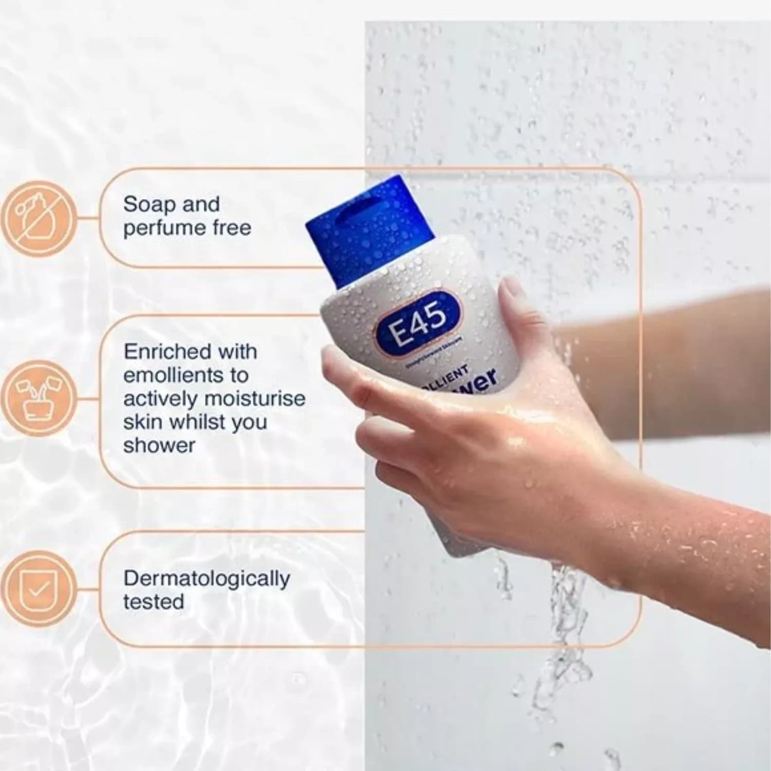 E45 Emollient Shower Cream 200ml