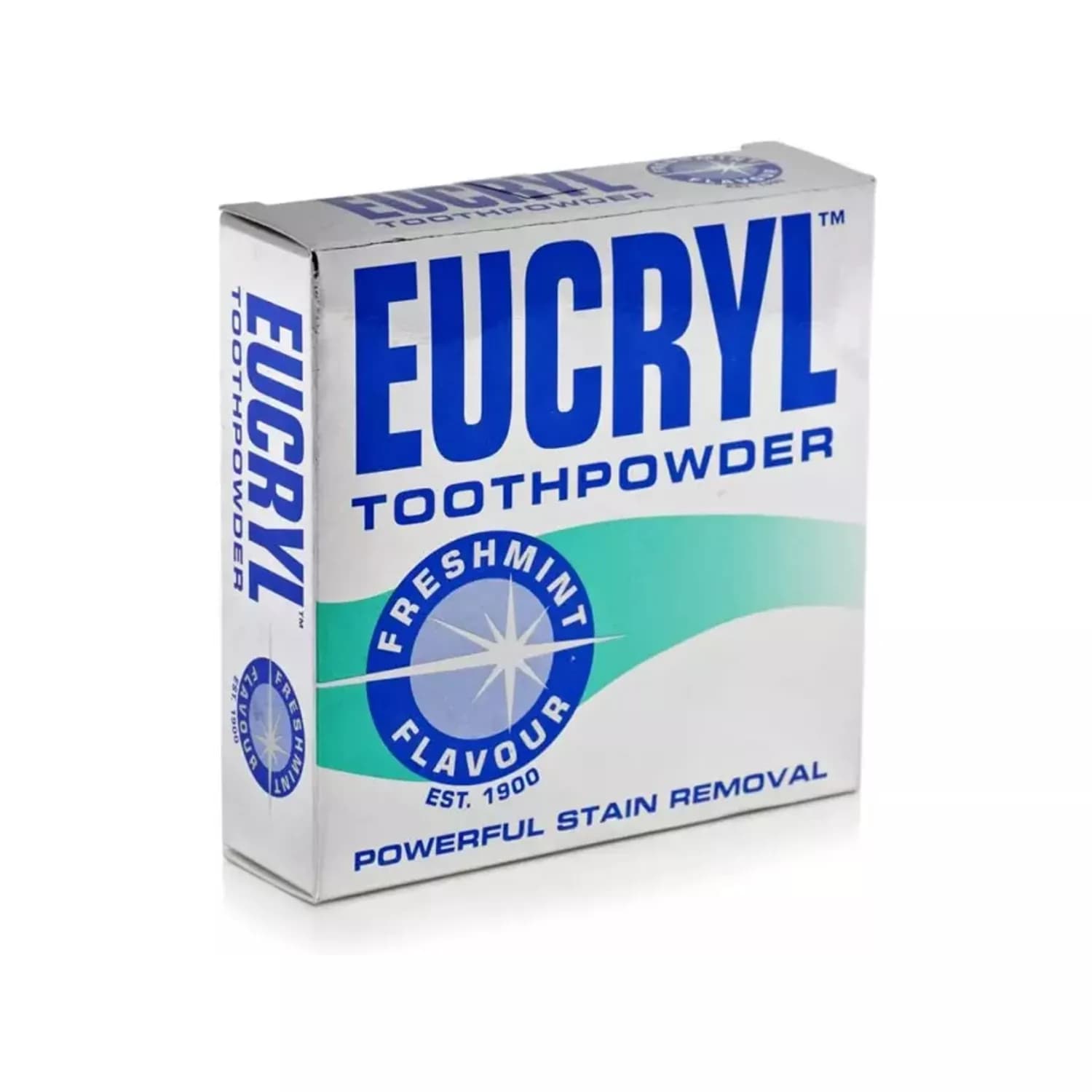 Eucryl Tooth Powder Freshmint Flavour Powerful Stain Removal 50g