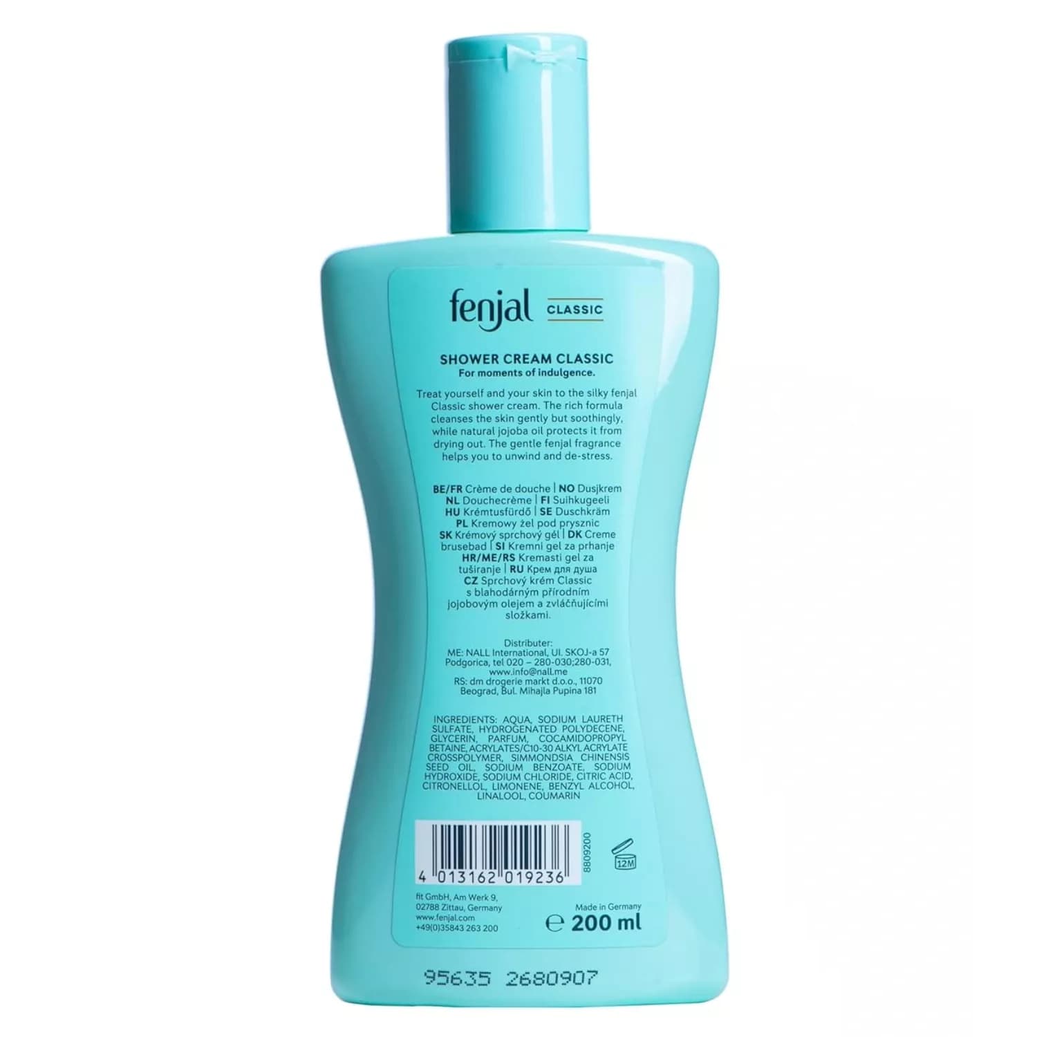 Fenjal Classic Luxury Shower Creme Body Wash 200ml