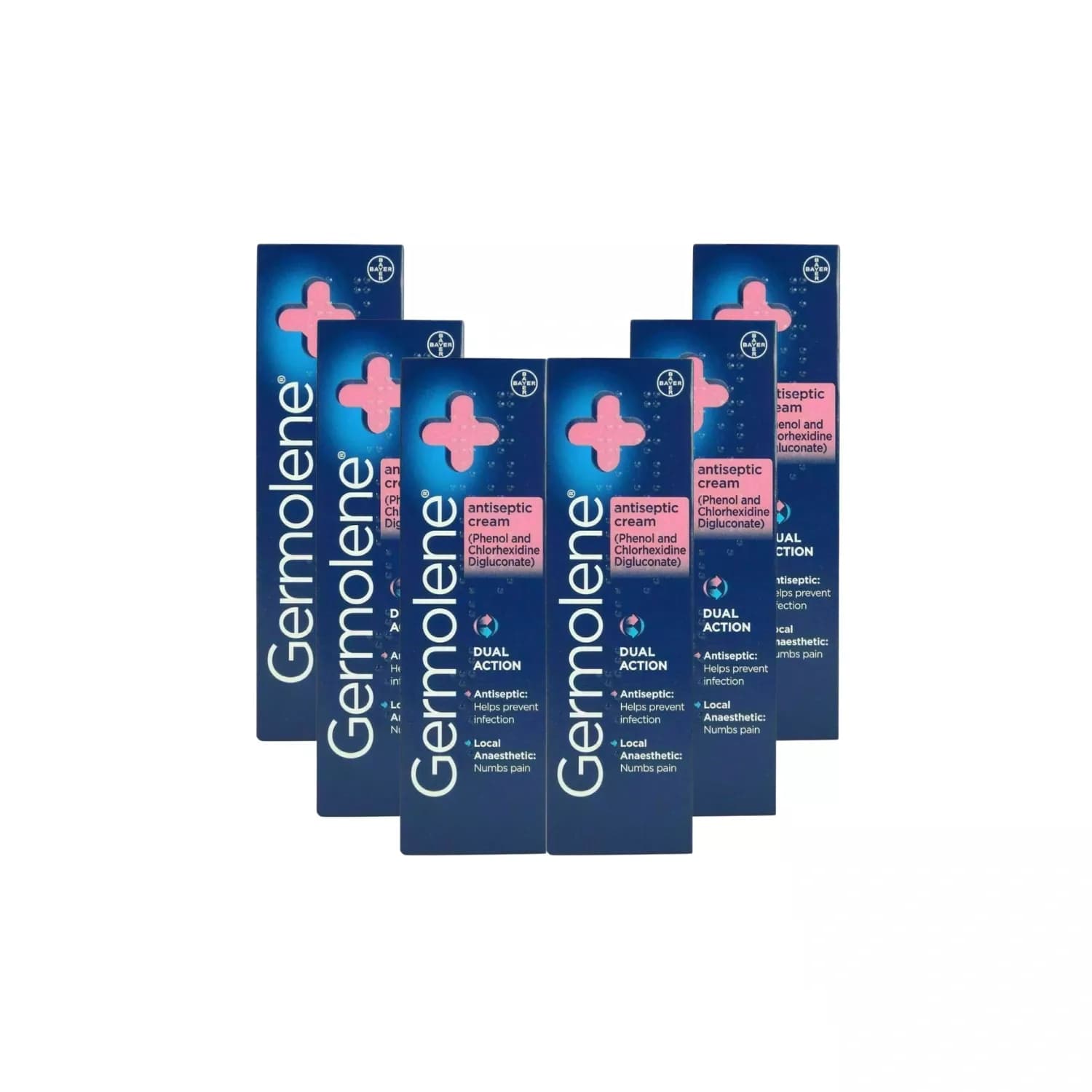 Germolene Antiseptic Dual Action Cream 30g - Pack of 6