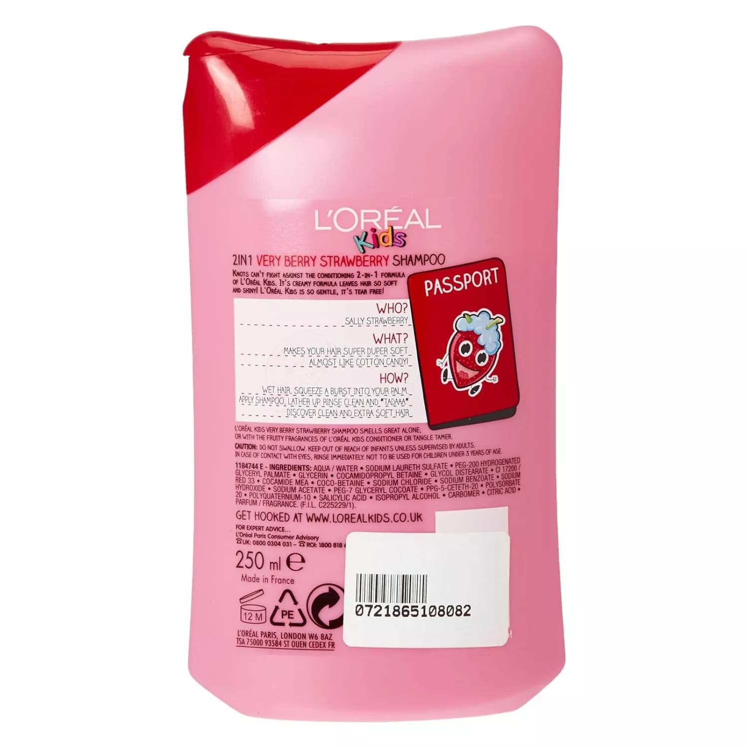 L'Oreal Kids Very Berry Strawberry Shampoo 250ml