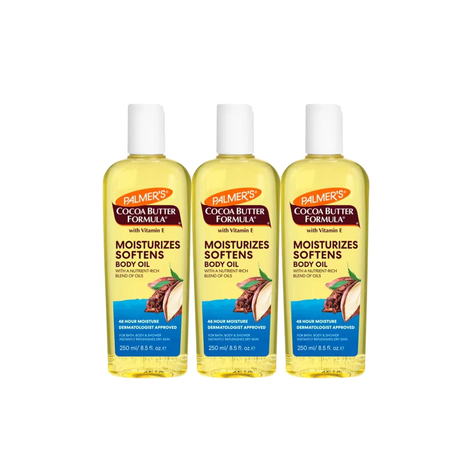 Palmers Moisturising Body Oil 250ml - Pack of 3