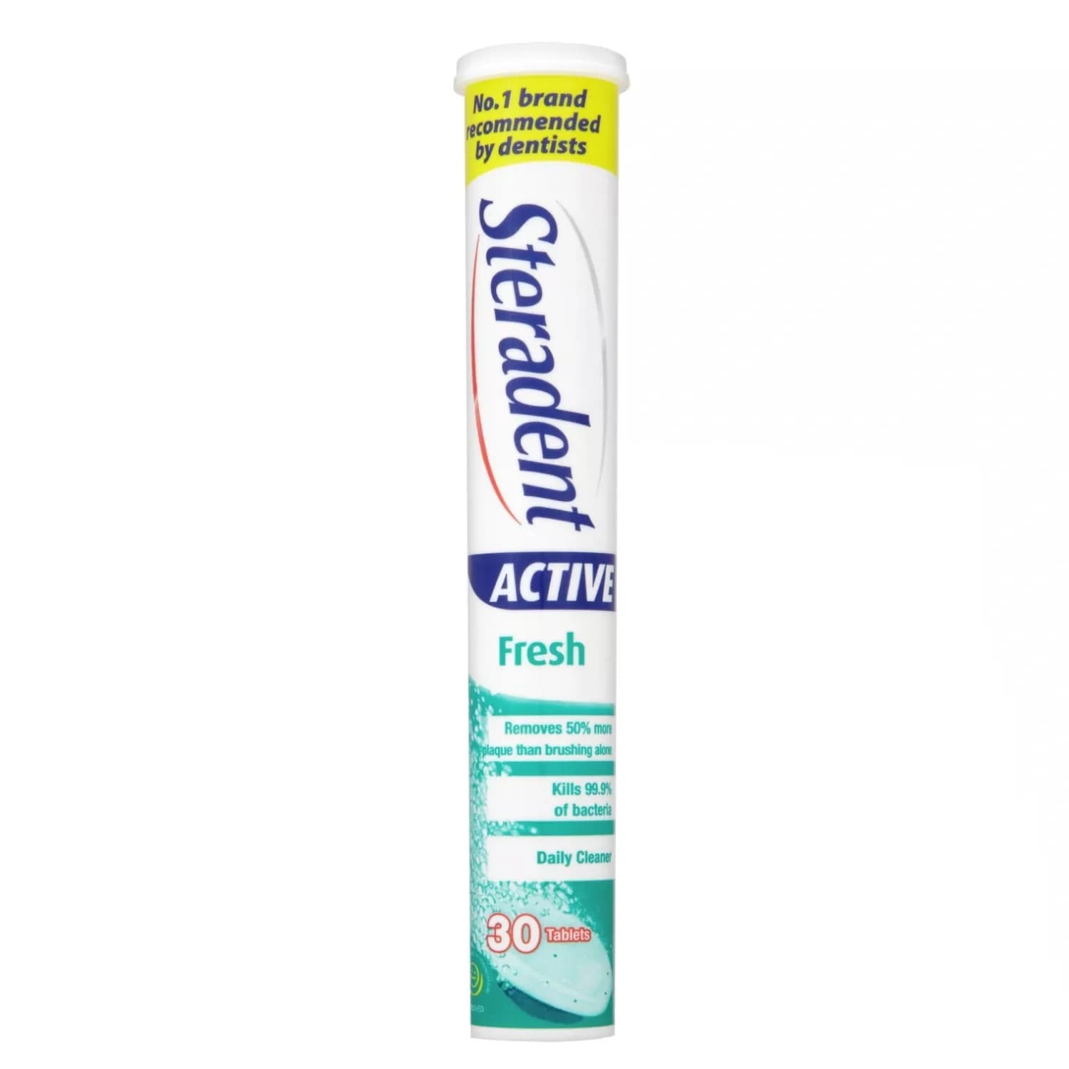 Steradent Active Fresh Denture Cleaner 30 Tablets - Pack Of 12