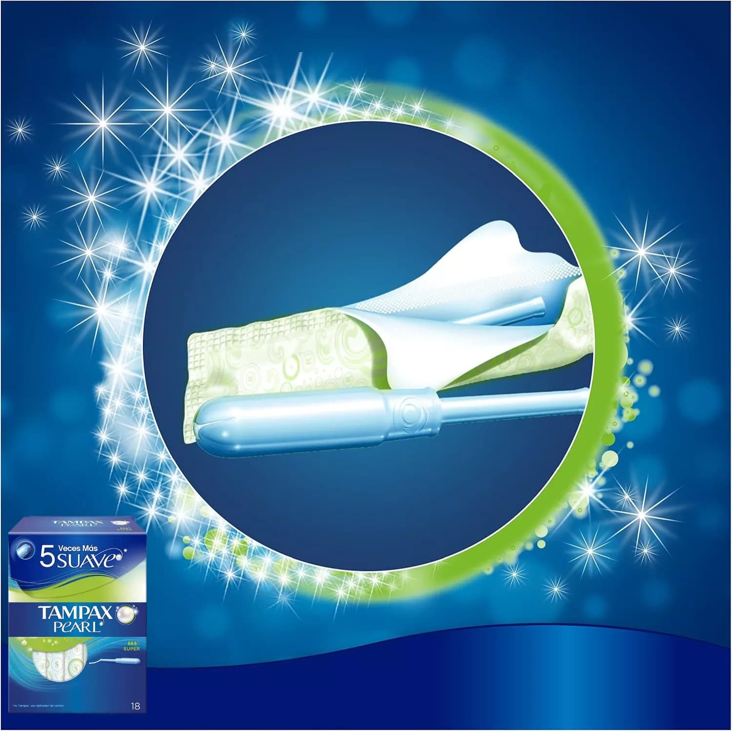 Tampax Pearl Super Tampons Applicator 18