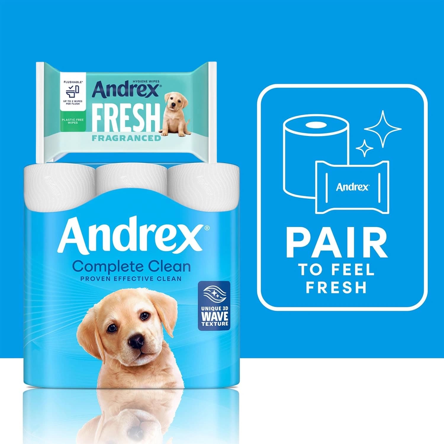 Andrex Fresh Fragranced Hygiene Wipes Pack of 30
