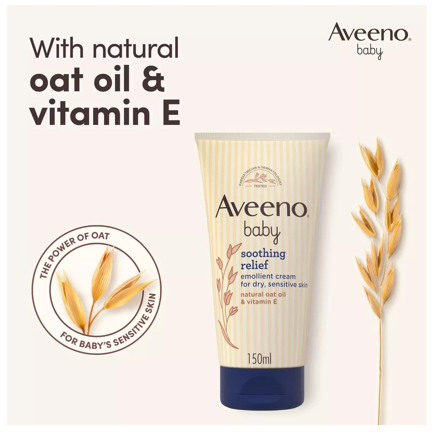 Aveeno Baby Soothing Relief Emollient Cream 150ml