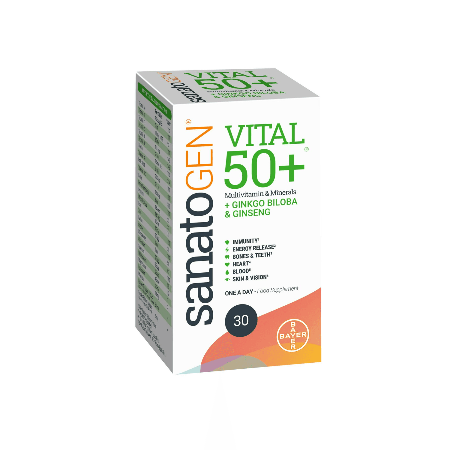 Sanatogen Vital 50+ Multivitamin Tablets x30