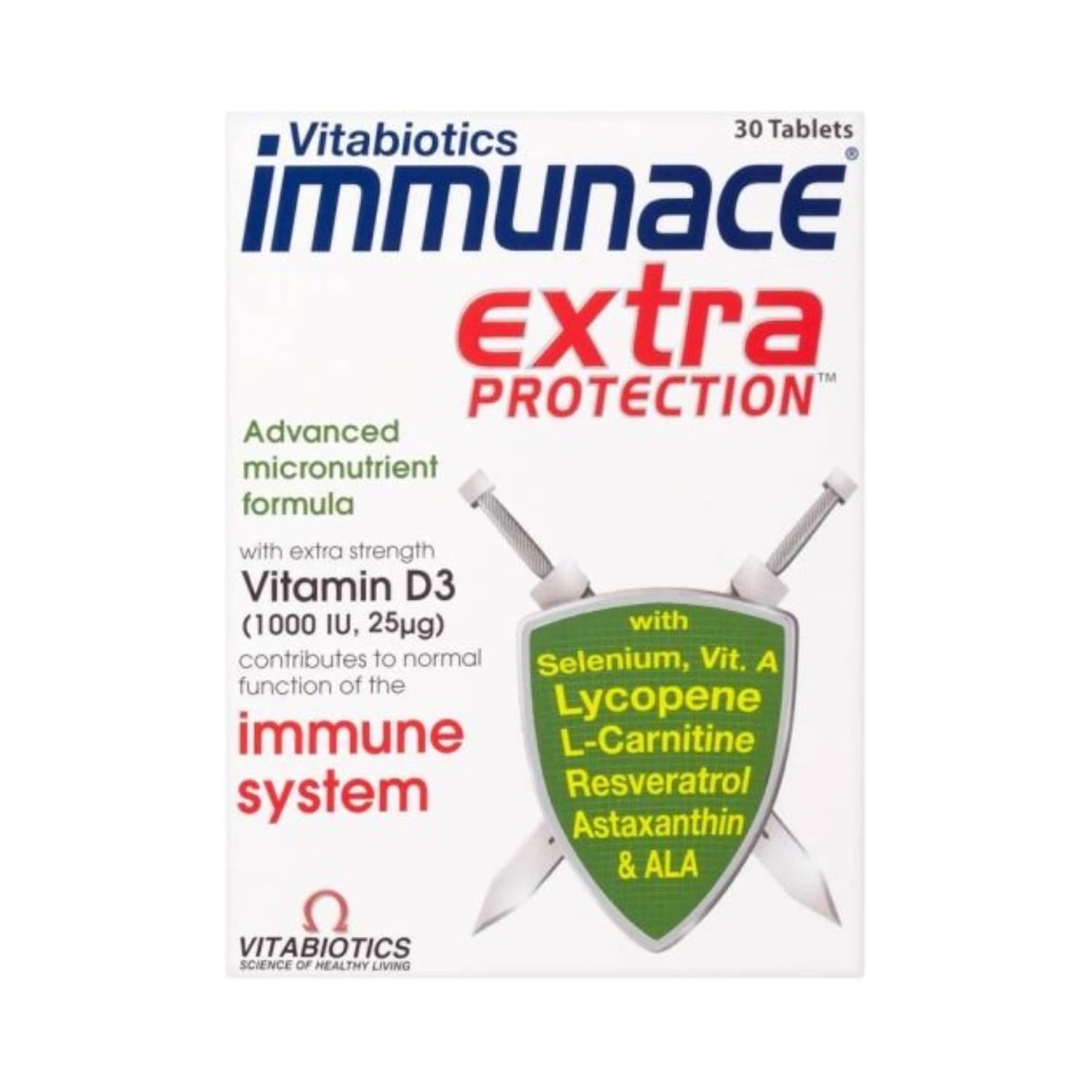 Vitabiotics Immunace Extra Protection 30 Tablets