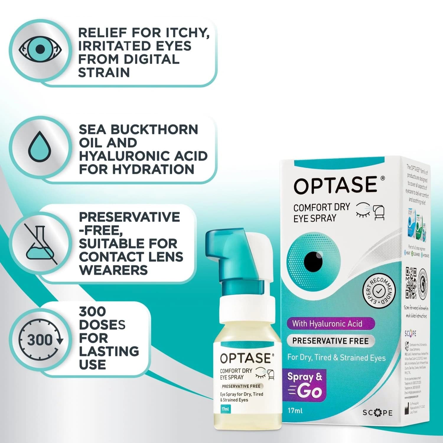 Optase Comfort Dry Eye Spray 17ml