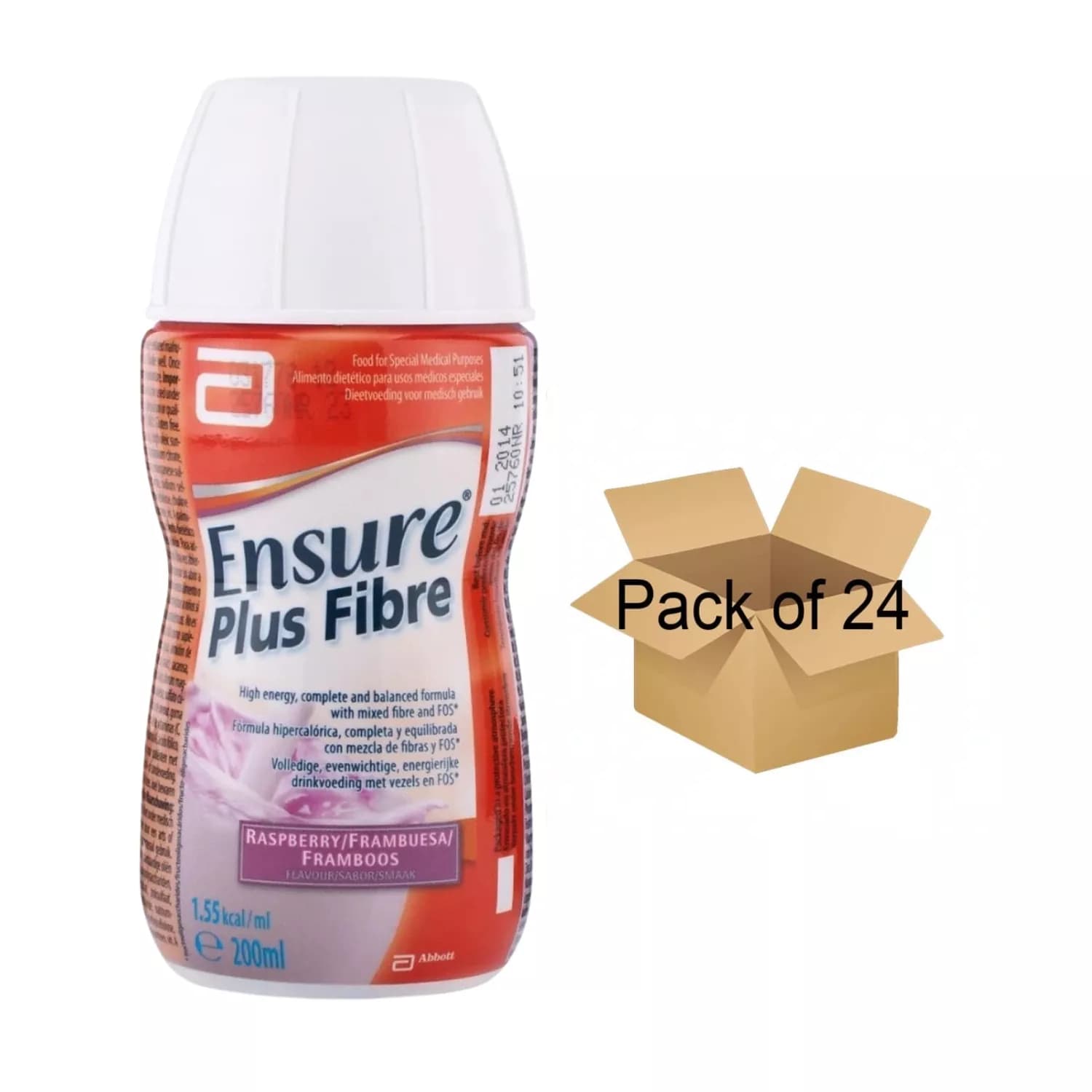 Ensure Plus Fibre Raspberry 200ml - Pack of 24