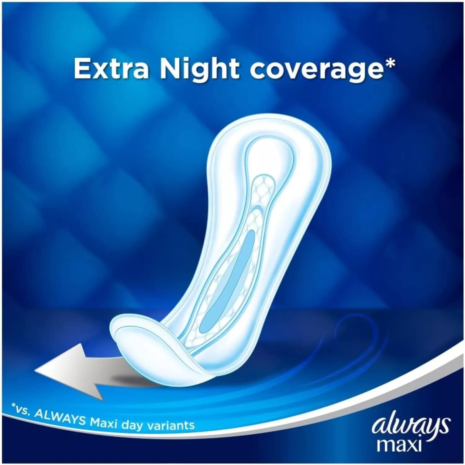 Always Sanitary Towels Maxi Night 9 Pads per pack