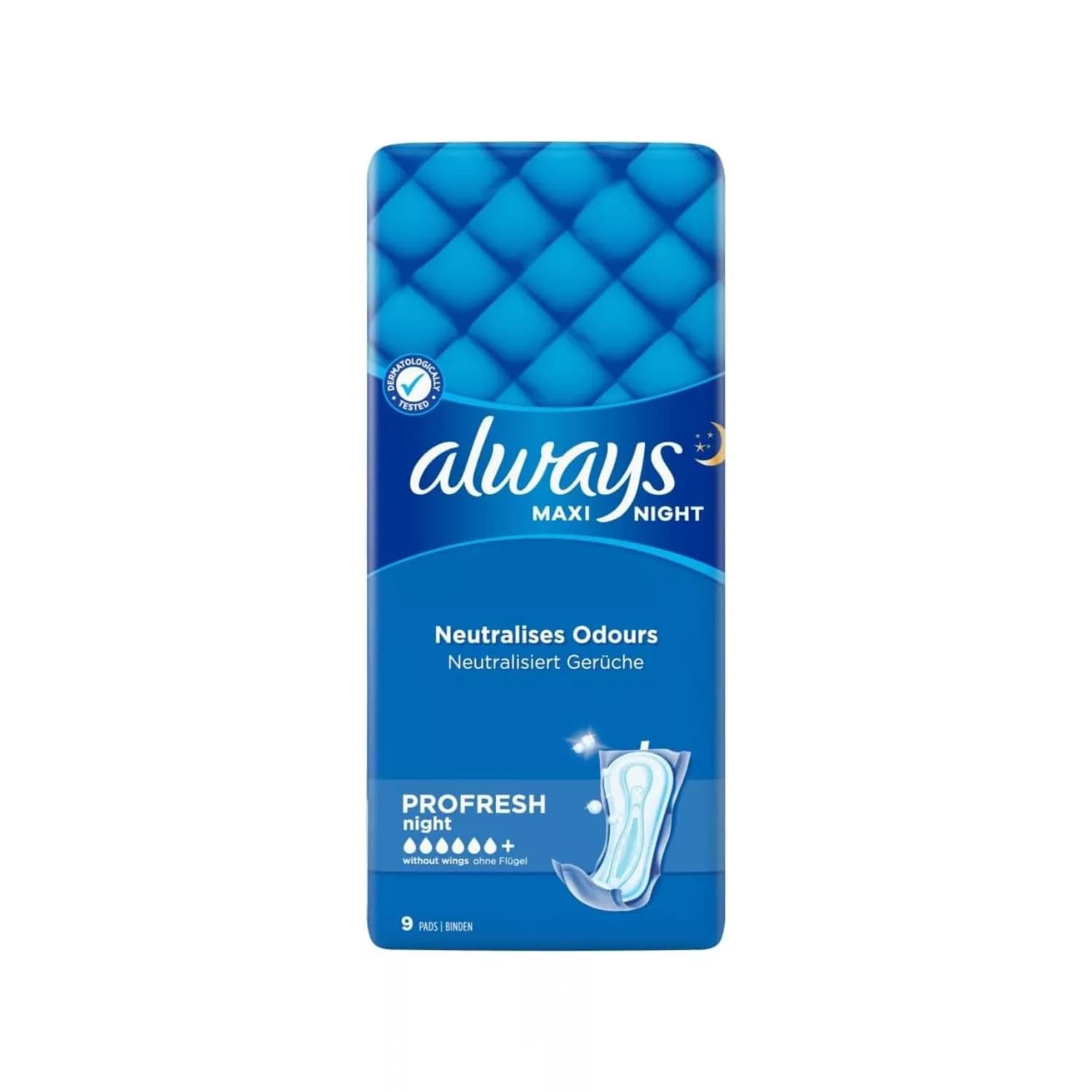 Always Sanitary Towels Maxi Night 9 Pads per pack