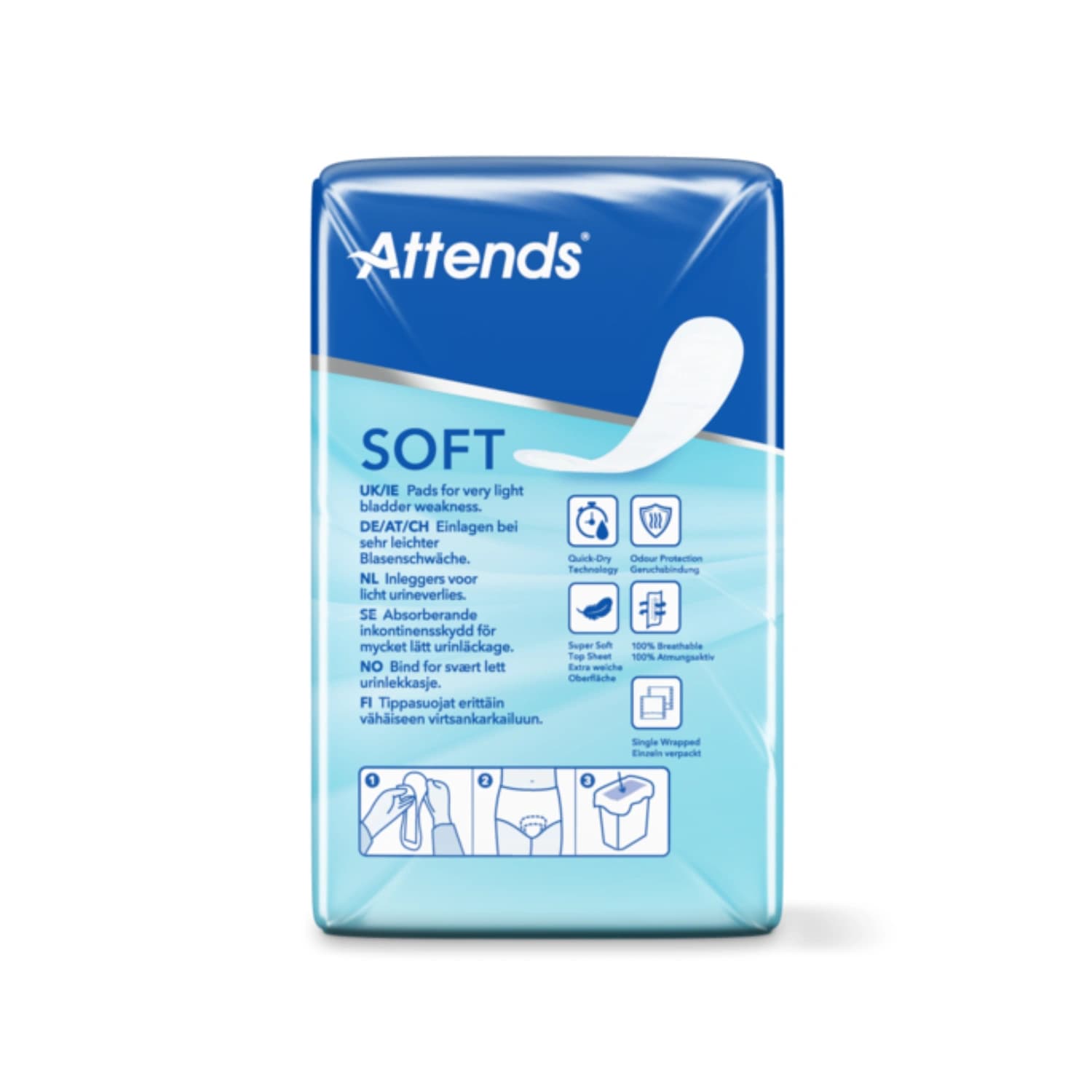 Attends Soft 1 Mini Pads - 20 Pack