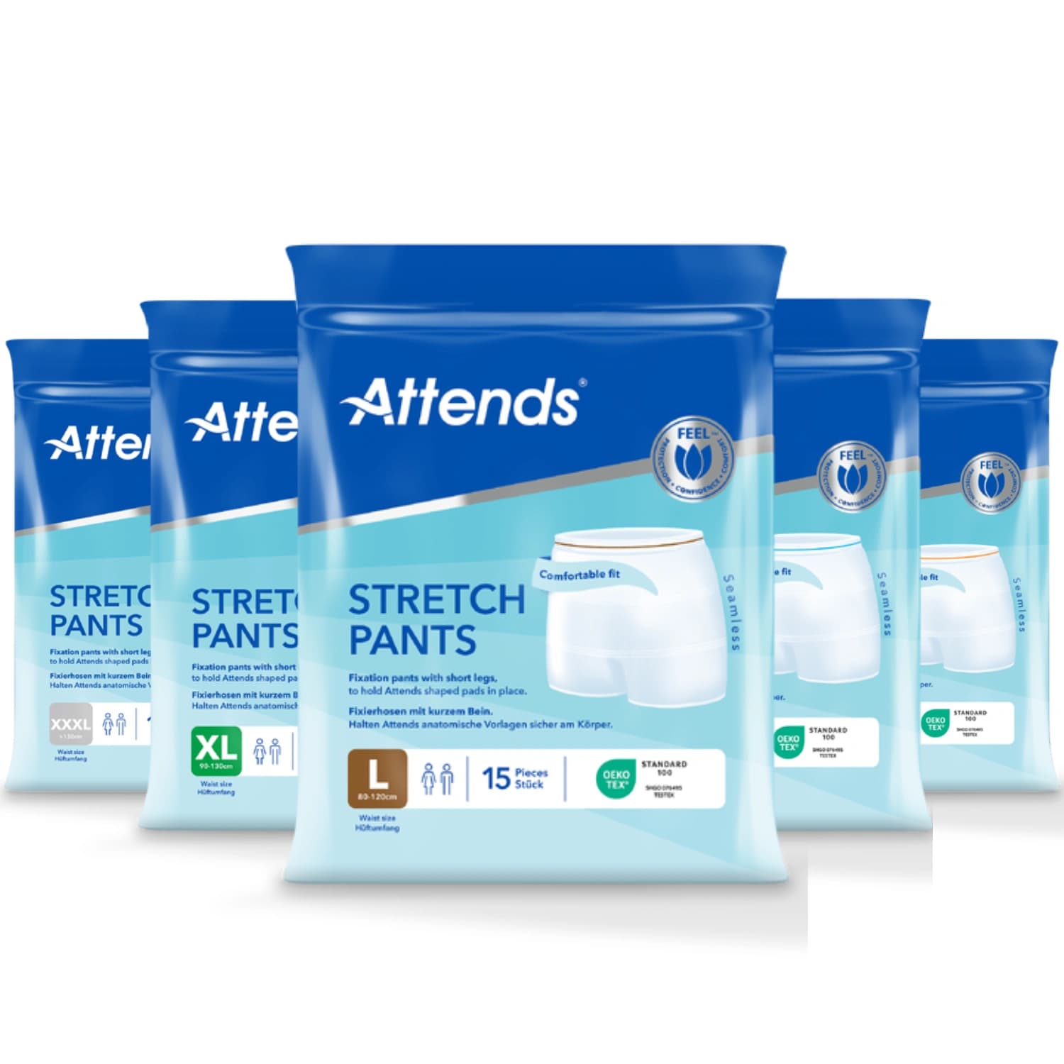 Attends Stretch Reusable And Washable Fixation Pants