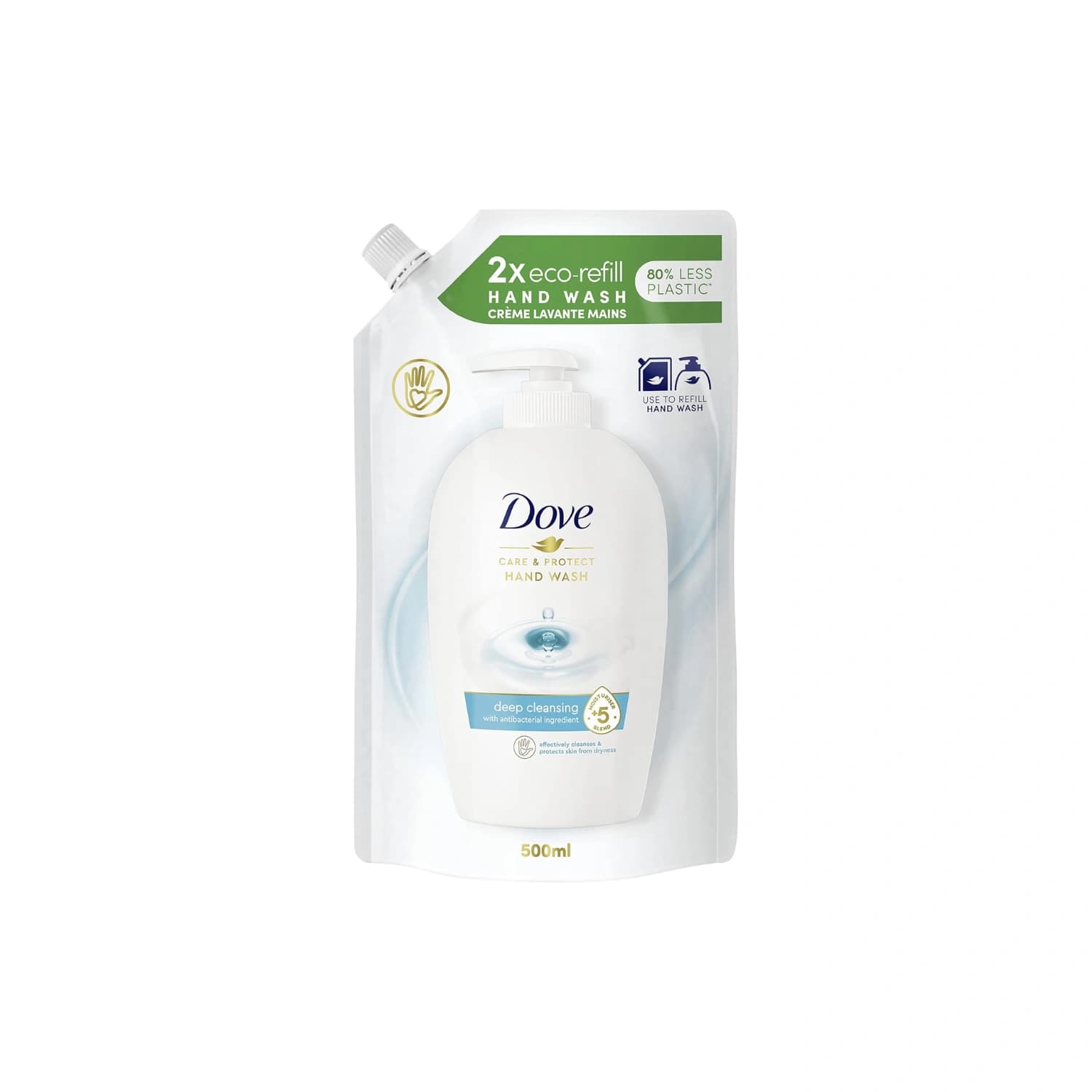 Dove Handwash Refill Pouch Deep Cleansing 500ml