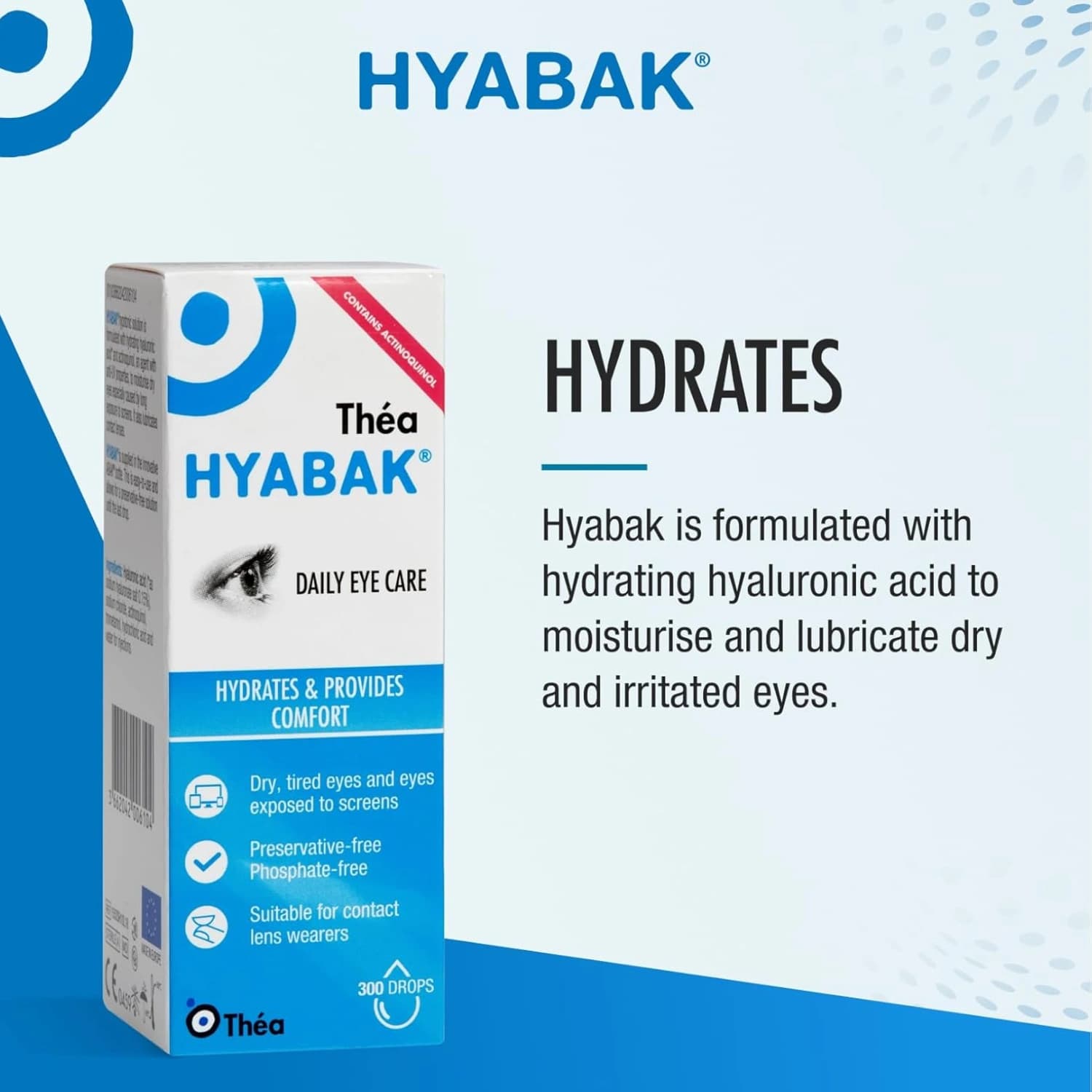 Hyabak Eye Drops Hypotonic for Dry Eyes 10ml
