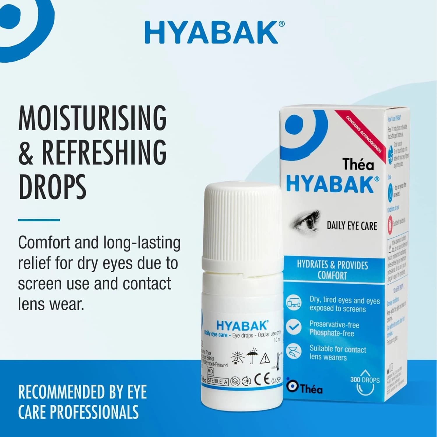 Hyabak Eye Drops Hypotonic for Dry Eyes 10ml