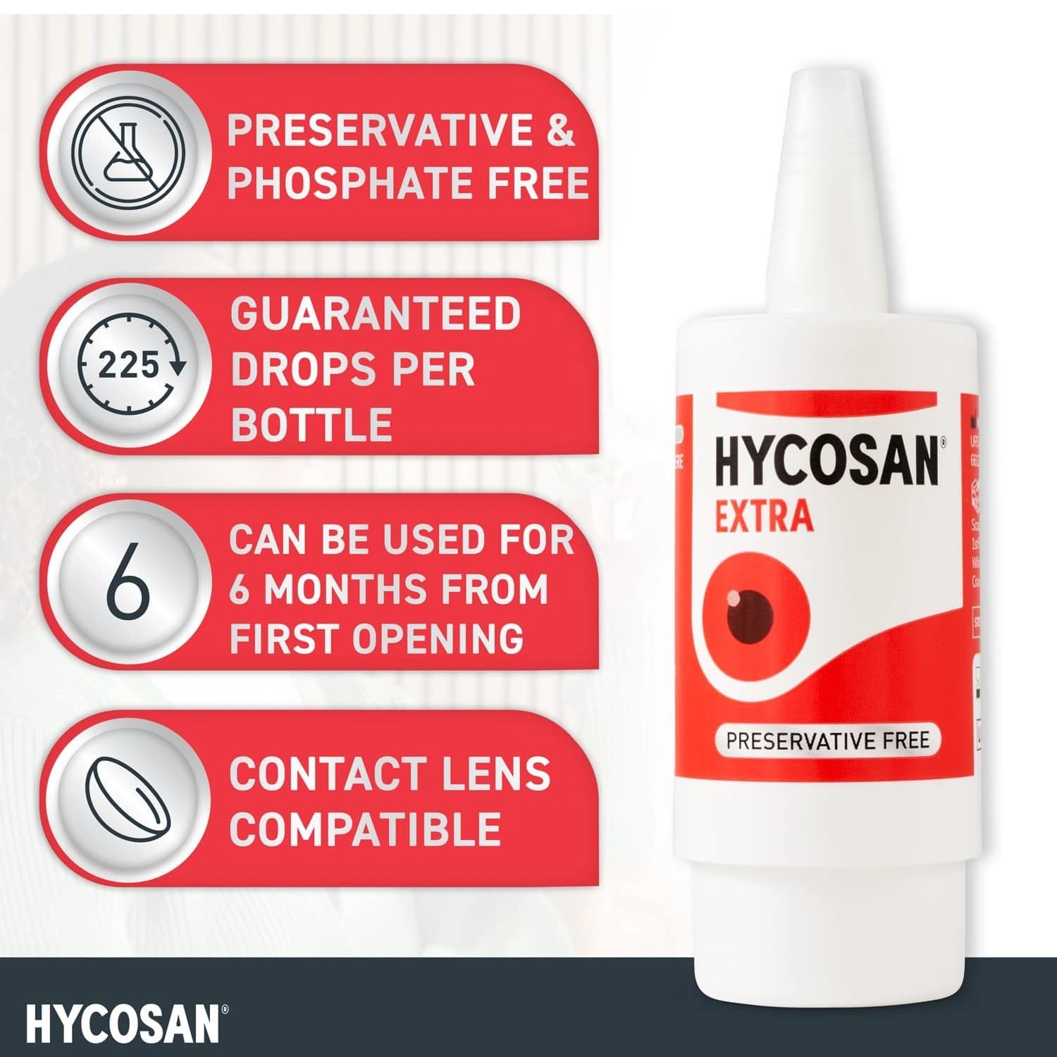 Hycosan Extra Preservative Free Eye Drops 7.5ml