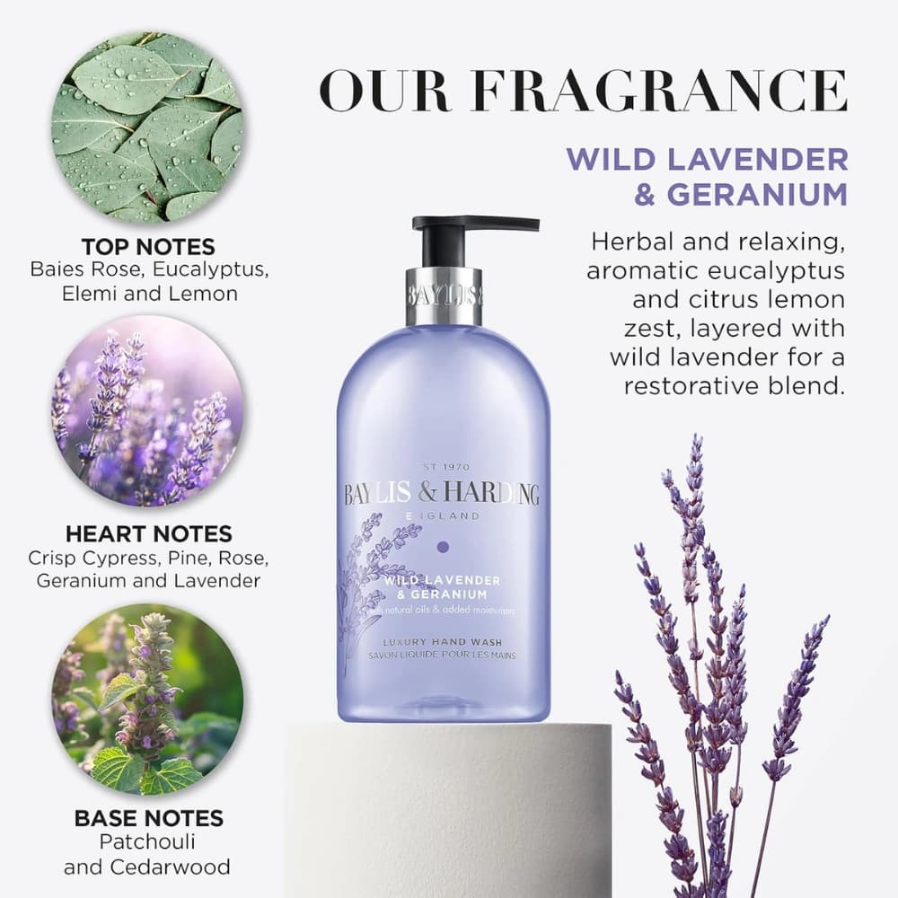 Baylis & Harding Signature Wild Lavender & Geranium Hand Wash 500ml