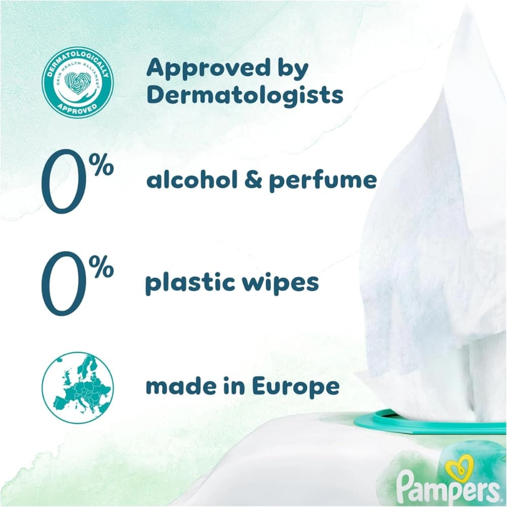 Pampers Harmonie New Baby Wipes 46 Count